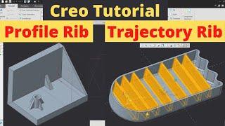 Creo Tutorial  Profile & Trajectory Rib