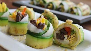 정성이 느껴지는 궁중요리 월과채 : Grilled Zucchini Rolls [우리의식탁]