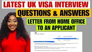 Latest UK Visa Application Interview Questions, Answers & Feedback From Home Office For All UK Visas