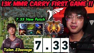 Talon.23savage 13K MMR Carry - First Game New Patch 7.33 Dota NEW FRONTIERS Update