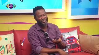 Father Stephen Sakpaku and actor, Adjetey Anang on the 'Upside Down' show