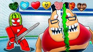 Using CUSTOM HEARTS In Mr Stinky's School Roblox Obby