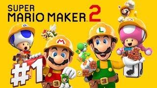 Super Mario Maker 2 - Story Mode Walkthrough (Part 1)(Stage 1-7)