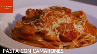 Pasta con camarones