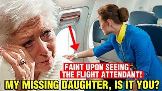 When traveling by plane for the first time, a lady faints upon seeing the flight attendant!