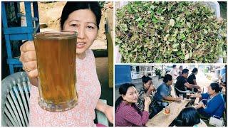 Herbal medical tea stall at Khangshim village Manipur 