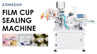 How To Use ZS-AFS1800 Rotary Cup Filling & Roll Film Sealing Machine