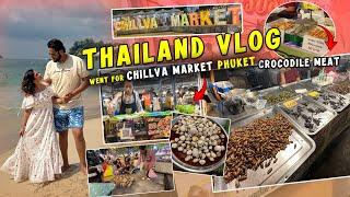 Crocodile meat se hui vomiting || Exploring local market of thailand