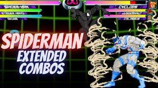 MvC2 - Spiderman Extended Combos