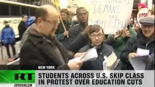 Students protest education cuts - best world and usa news