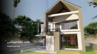 نقشه خانه ویلایی【نقشه ساختمان دوبلکس】-villa-003