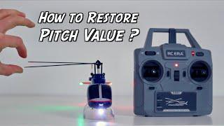 How to Restore the Main Rotor Blade Pitch Value | RC ERA Bell 206 Jet Ranger