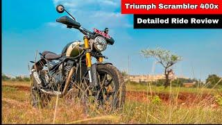 Triumph Scrambler 400X Ride Review- better than Himalayan 450?