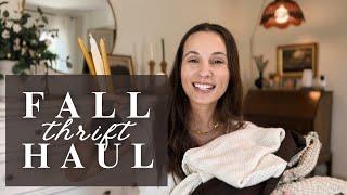 Fall THRIFT HAUL // styling ideas & try on