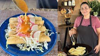 Enrrolladitas de Papa (Tacos Dorados) - Receta Sonorense - La Herencia de las Viudas