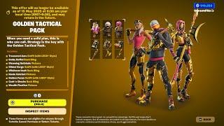 Fortnite Golden Tactical Pack Item Shop Showcase!