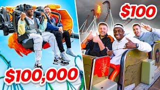 SIDEMEN $100,000 vs $100 THEME PARK