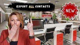 KW Command Help | How To Export ALL Contacts