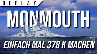  Neuer T10 Kreuzer Monmouth (World of Warships Replay deutsch / german)