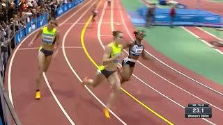 Abby Steiner sets new American Record in Women's 300 Meters | Millrose Games