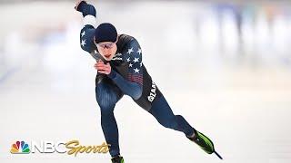 Jordan Stolz's historic 500m time delivers repeat World Championship for American teen | NBC Sports