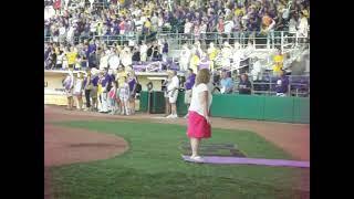 National Anthem LSU vs. Georgia Baseball April 28, 2012