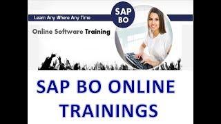 SAP BO 4.2 Training Videos - SAP BO Tutorial for Beginners