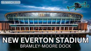 Everton New Stadium Drone Footage from Bramley Moore Dock