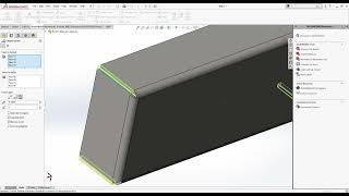 Sheet metal design in solidworks || Corners || Closed corner || Full corner closed in sheet metal ||