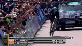 Chris Froome at the finish line - Stage 4 - Critérium du Dauphiné 2017