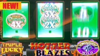 Back to Back matching multiplier wins on Triple Double Lucky 7's! Awesome new TOP NOTCH CLOVER slot!