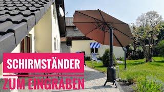 Bodenanker zum Eingraben für Sonnenschirm