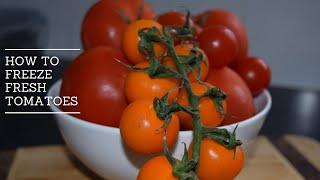 HOW TO STORE, PRESERVE AND FREEZE FRESH TOMATOES | CHOPPED TOMATO HACK