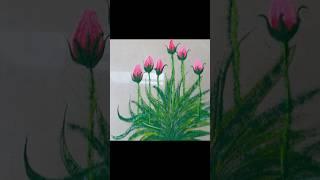 Easy flower rangoli | beautiful pink flower by Rekha Dhamecha  #simplerangoli #rekhasrangoli