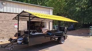 Bbq Pitmaster sink griddle Roof set up catering business bbq smoker grill trailers for sale rentals