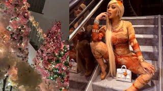 Cardi B’s Luxe Christmas Decor is a Winter Wonderland! 