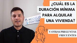 La duración LEGAL del contrato de alquiler de vivienda