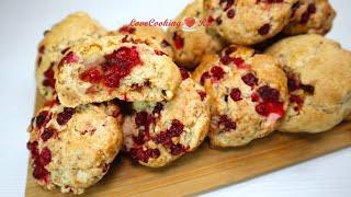 Soft cookies with apples and lingonberries | LoveCookingRu