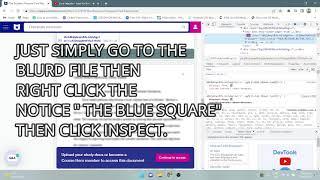 UNBLUR COURSE HERO USING INSPECT TOOL