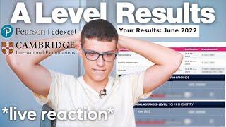 Opening my A Level Results 2022 (Live Reaction)