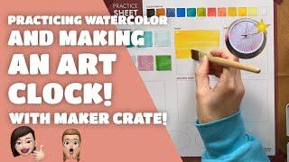 Maker Crate: Watercolor Clock! Unboxing, Project and Review!