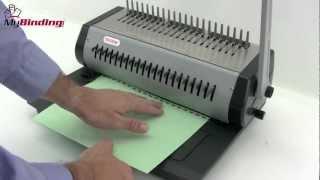 Tamerica Tahsin TCC2100 Manual Plastic Comb Bind Machine Demo