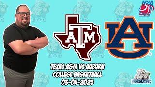 Texas A&M vs Auburn 3/4/25 Free College Basketball Picks and Predictions | NCAAB Pick