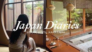 japan diaries | exploring osaka, kyoto & kanazawa, curry, museum hopping, cafes, beautiful garden