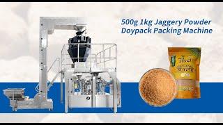 Samfull 500g 1kg Jaggery Powder Multihead Weigher Doypack Packing Machine