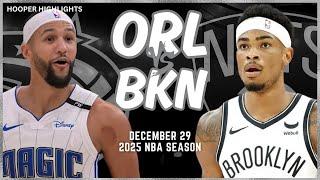 Orlando Magic vs Brooklyn Nets Full Game Highlights | Dec 29 | 2025 NBA Season