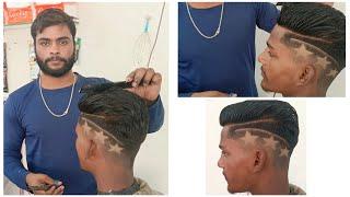 Hair cutting & -star hair desing/pradeep hairstylist sabse aasan tarike se balo me star kaise b