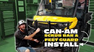 Can-Am Defender Scrub Bar & Feet Guard Install