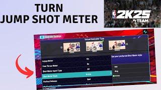 How to turn on & off Jump Shot Meter in NBA 2K25 MyTEAM mobile