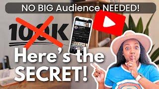 How to make money on YouTube WITHOUT a Huge Audience! Real Creator Advice